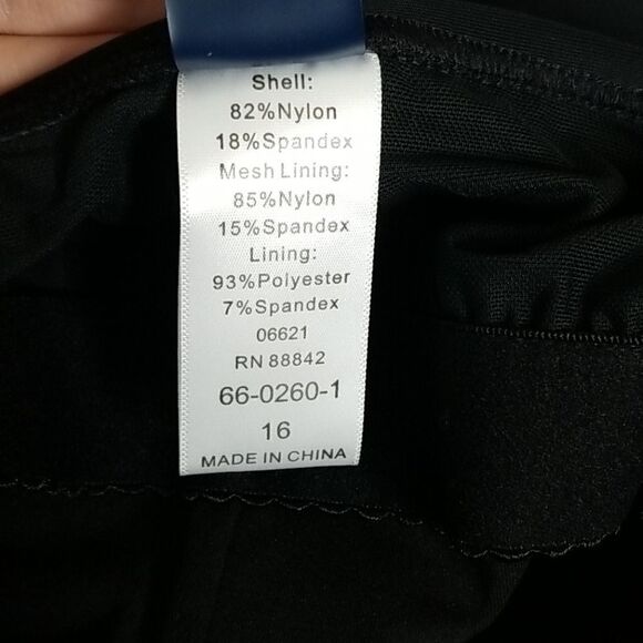 Swimsuits For All Black Twist Front One Piece 16 - Picture 8 of 11